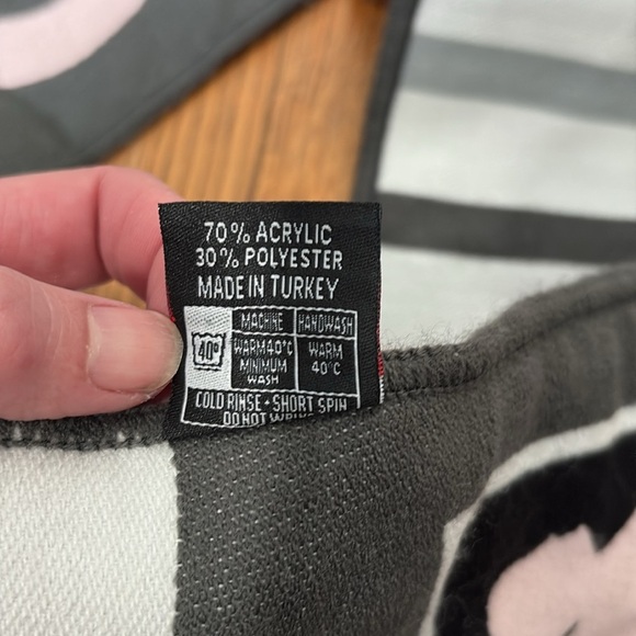 Ruffneck Angel City FC ACFC Stripe Wordmark Woven Scarf Pink Grey - Picture 7 of 7